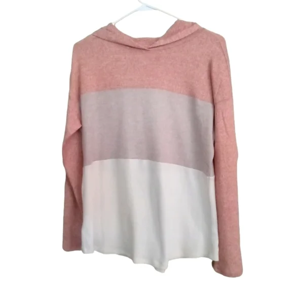 Bobbie Brooks color block lightweight hooded sweater shirt - Picture 1 of 4